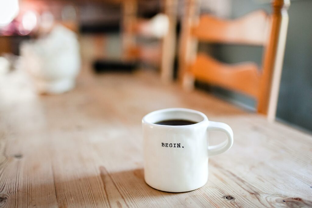 intentional content coffee cup